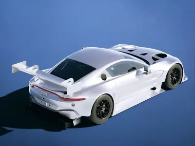 Aston Martin Vantage GT3 2019 Low-poly 3D model