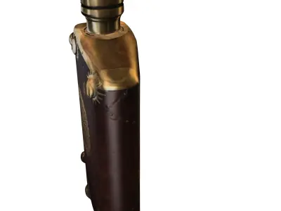 Steampunk Gear Flask 3D model