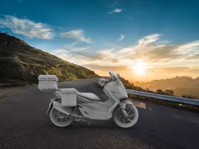Honda Forza350cc Touring Thai style 3D print model
