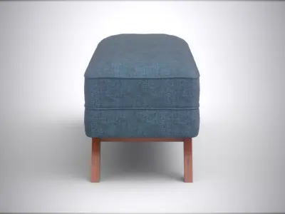Kensley bench sky upholstered Low-poly 3D model