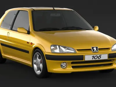 Peugeot 106 GTI 3D model