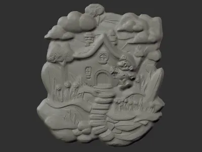 mario wall decor 3D print model