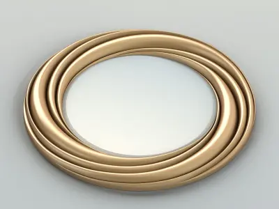 Round mirror frame 004 3D model