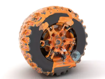 Steampunk Engine Model Pack Low-poly 3D model