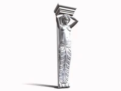 Column pattern girl  3D model