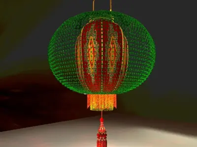 Chinese Lantern 3D model 14