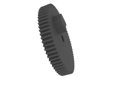 Gear actuator for trunk lock Mitsubishi Pajero Sport 3D print model