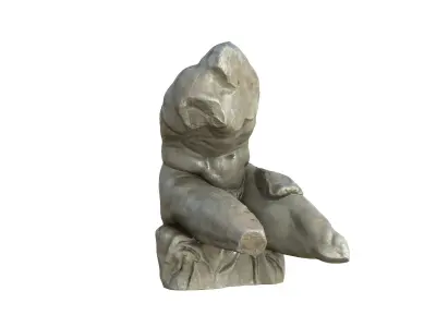Statue 03 Low-poly 3D model