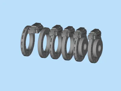 Free STL printable brake rotor disc Two versions Free 3D print model