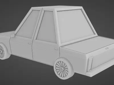 Low Poly Car Free low-poly 3D model