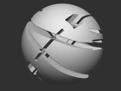 Free Scifi Ball - 3D High Poly Free 3D model