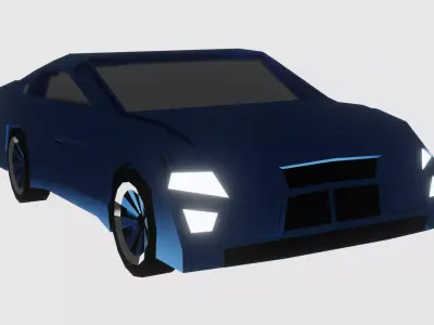 Poly - Build Car Low-poly 3D model