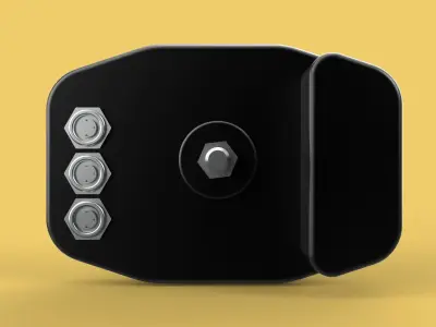 SPEEDOMETER DIGITAL MYCHRON 4 RACING LAP TIMER KART AIM 3D model