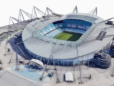 Manchester City Stadium  Low-poly 3D model