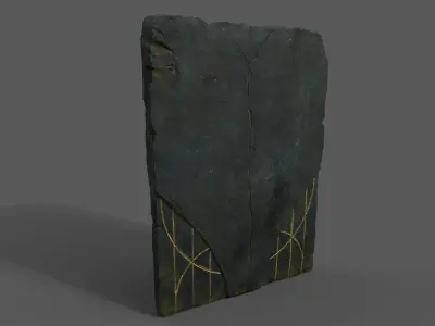 Dragon Door Low-poly 3D model