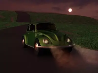 Old Beatles Car reimagined 3D model