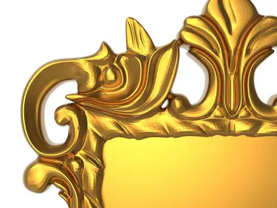 carved frame 3D model