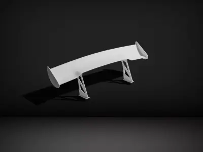 NRG Universal Type Wing Low-poly 3D model