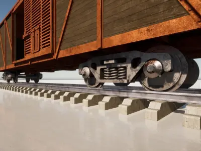 boxcar - train  3D model