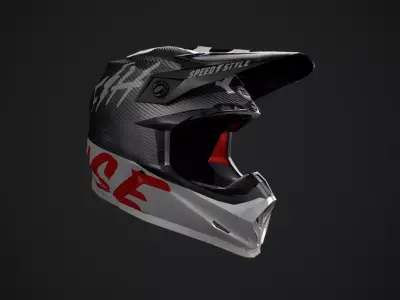 Bell Moto-9 Flex Fasthouse Helmet Low-poly 3D model