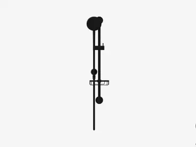 Shower - Rail - Luxury - Vivid - Premium Low-poly 3D model
