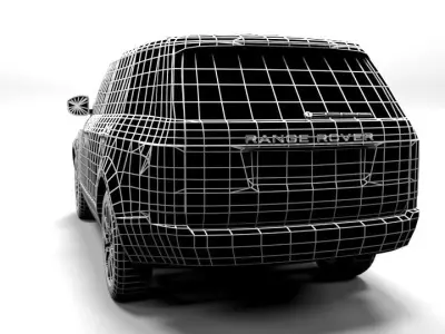 LAND ROVER RANGE LOWPOLY Low-poly 3D model