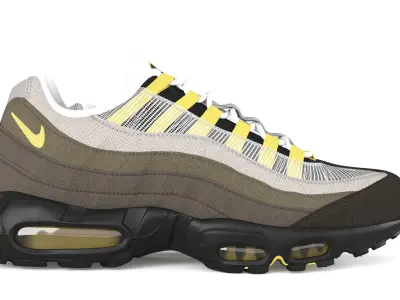Nike Air Max 95 Irone Stone PBR Low-poly 3D model