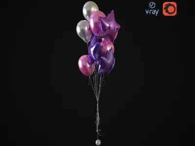 Balloons collection silver