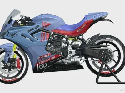 Ducati Supersport 950 Gresini Livery of Marc Marquez 3D model