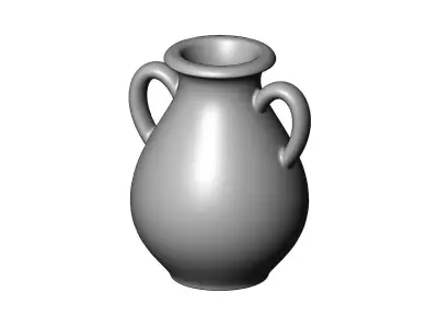 Simple Greek vintage urn and vase 3D print model