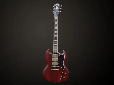 SG Custom Guitar 2 3D model