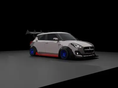 maruti swift Low-poly 3D model