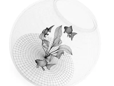 Small Spherical Aquarium 3D model