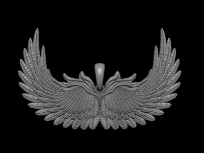 Feather Wings Pendant 3D print model