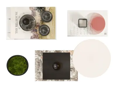 Coffee Table Decorative Set 3D model