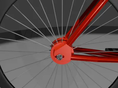Stylish Urban Bicycle - High-Quality 3D Model Free low-poly 3D model