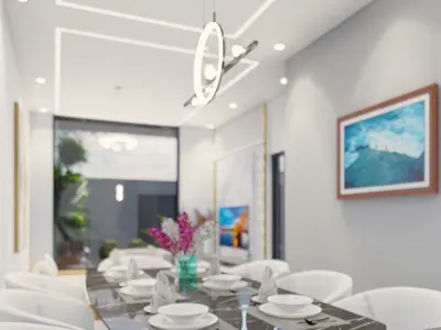 residence villa house  3D model purchase