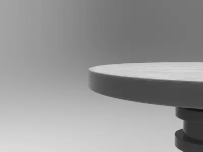 Shino Dining Table Low-poly 3D model