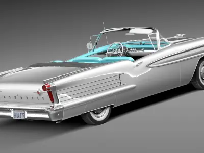 Oldsmobile 88 1958 Convertible 3D model