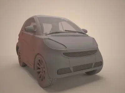 Smart car 3D model