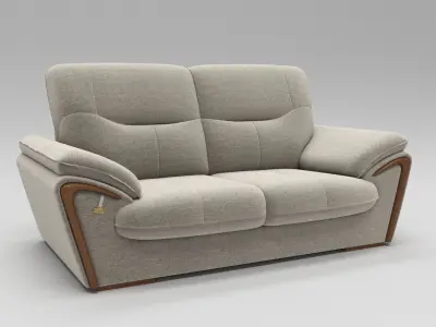 Luxury elegant sofa 3D model