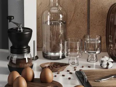 kitchen accessories 03 3D model