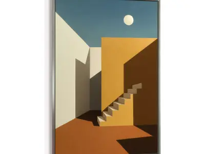 Picture with frame N-006 3D model