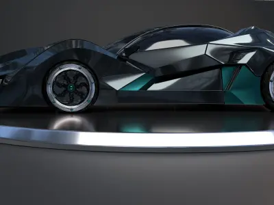 Sport Car - Original Design Low-poly 3D model