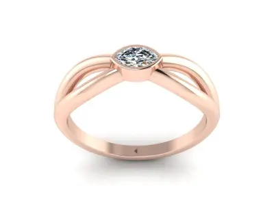 Modern Minimalistic Ring 3D print model purchase