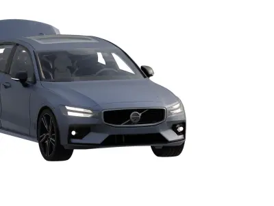 Volvo s60 with interior 3D model