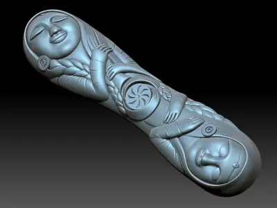 The handle 3D print model