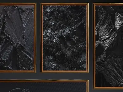 Black Paintings Low-poly 3D model