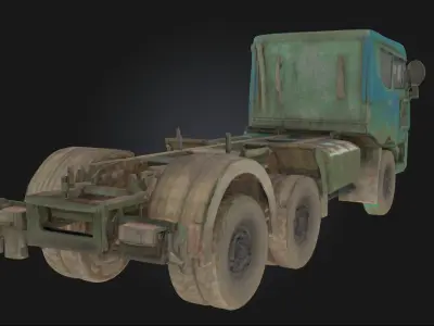 Rustic Truck  Weathered Vehicle Model for Countryside 3D model