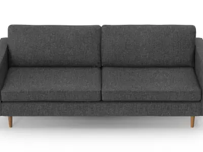 Sofa - Grey Low-poly 3D model